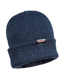 B026 Reflective Knit Beanie Insulatex Lined Navy